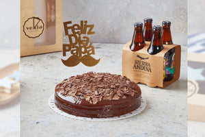 Torta de chocolate + 04 cervezas Sierra Andina