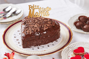 Mini torta de chocolate de ❤️ + Topper Día de la Madre