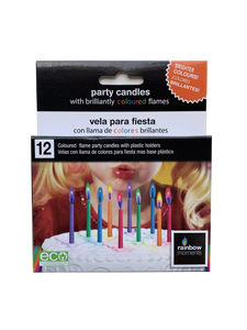 Vela con llama de colores