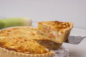 Quiche de poro & tocino