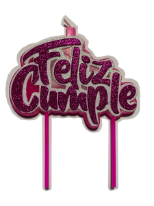 Vela Topper "Feliz Cumple"