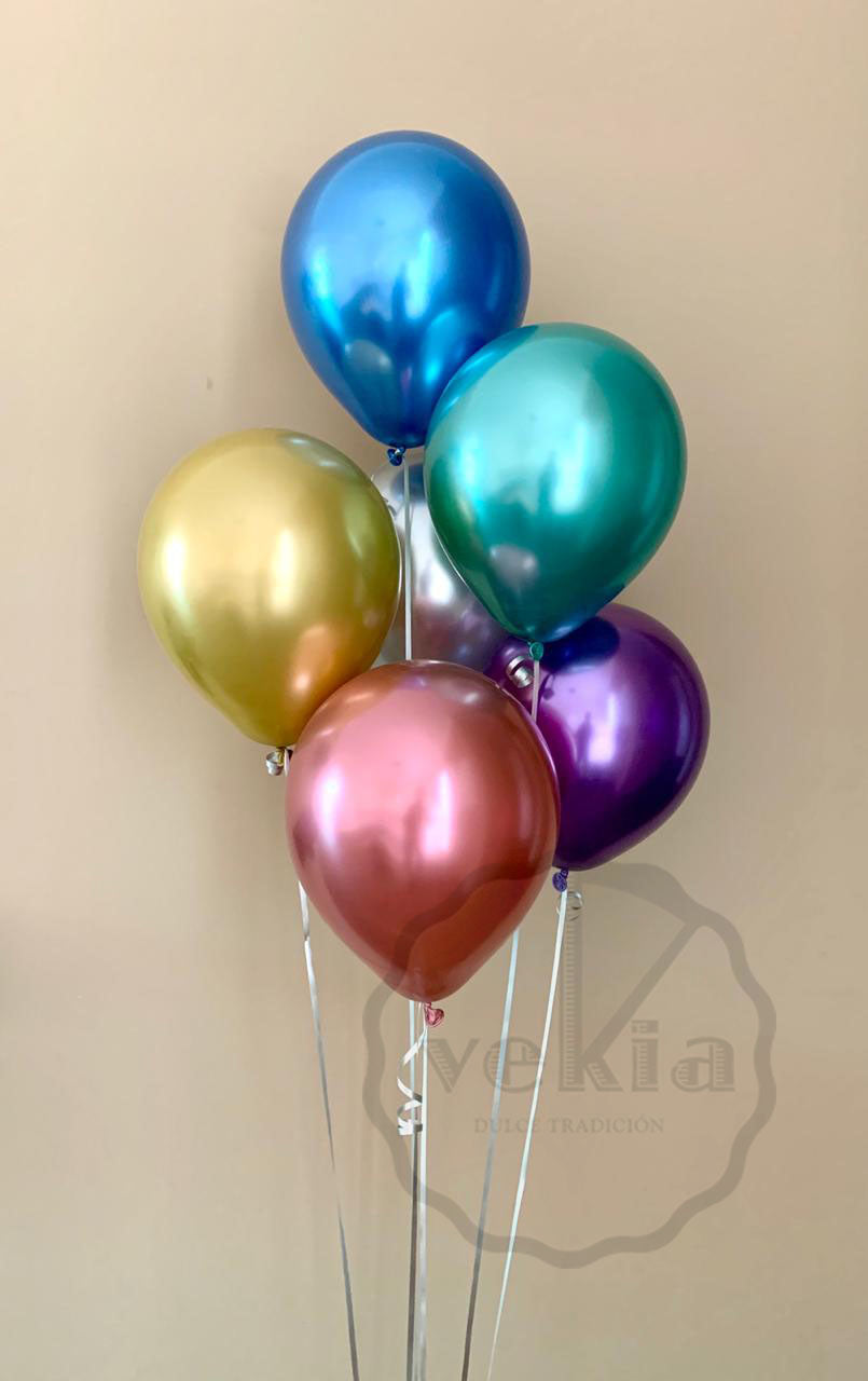 Globos cromados - helio
